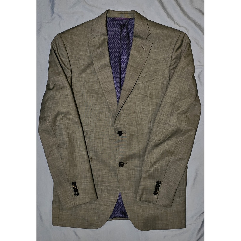 Ted Baker Endurance Blazer Mens 40R Gray Wool Jay‎ CT TB5700 Jacket Sport Coat